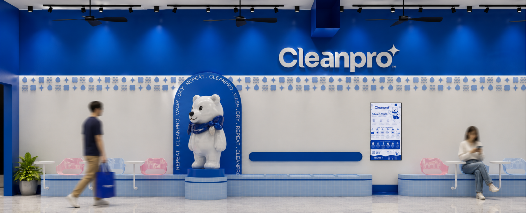 Cleanpro Laundry customer lounge