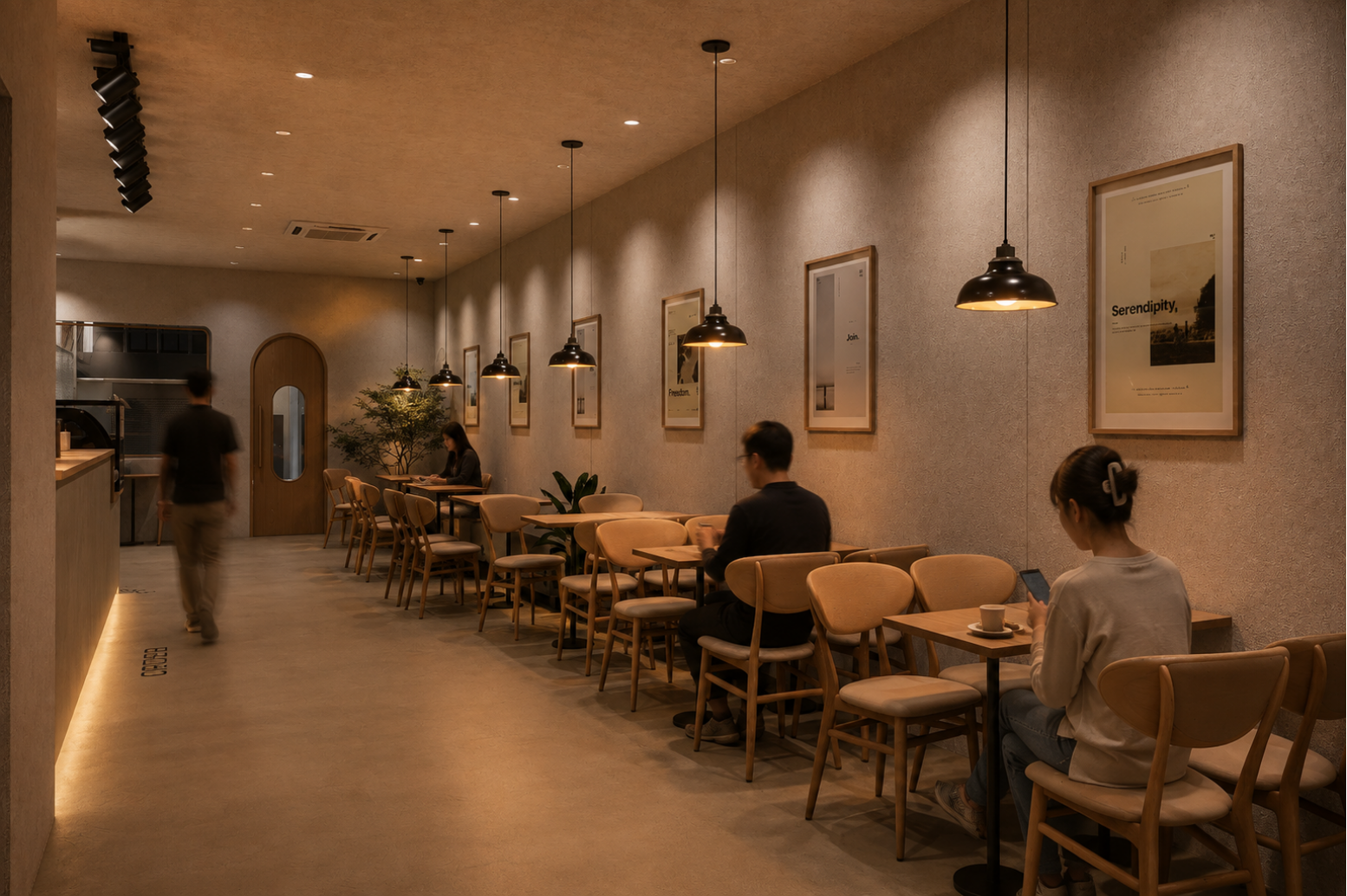 Kopi Malam café seating