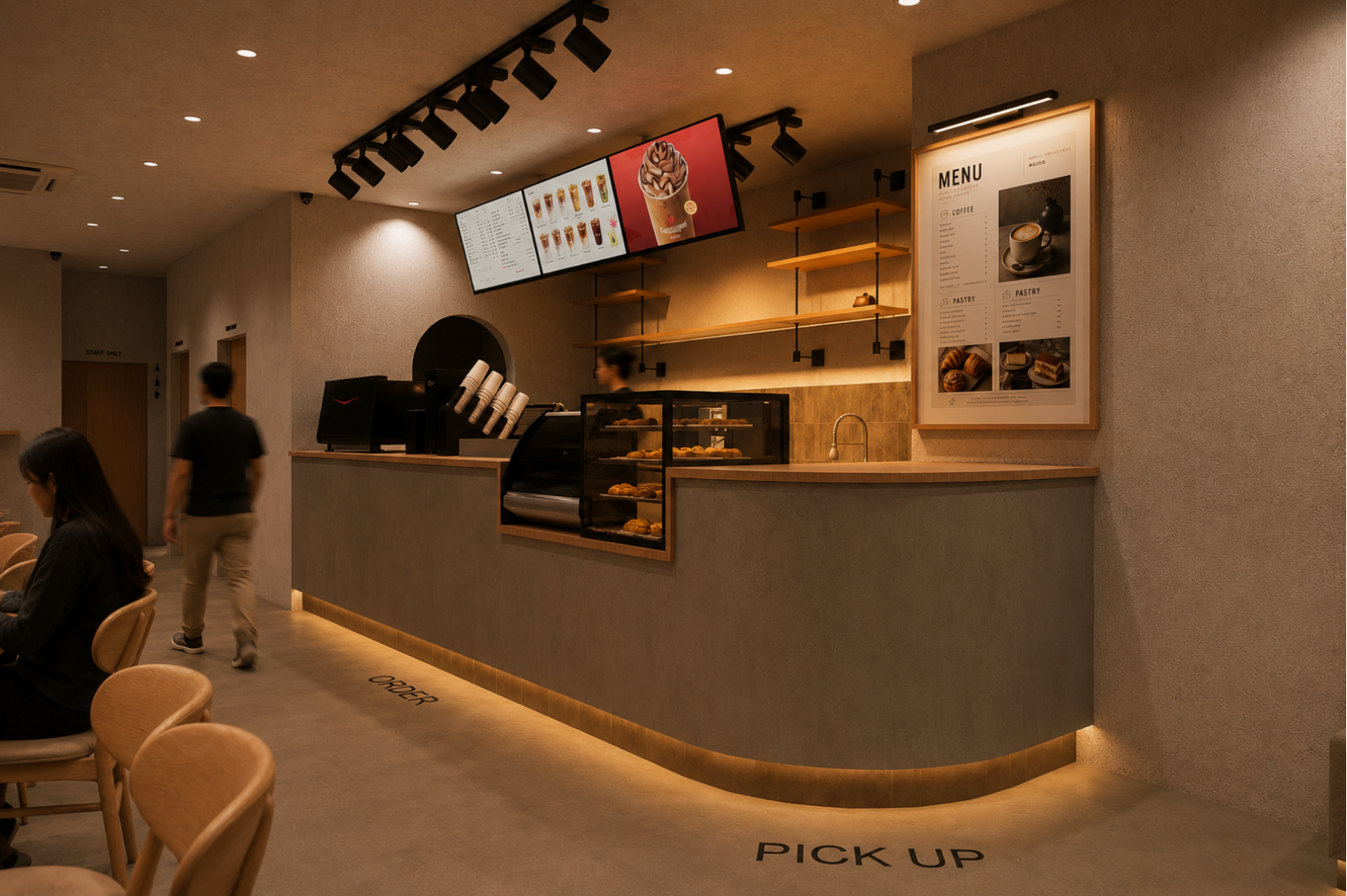Kopi Malam service counter